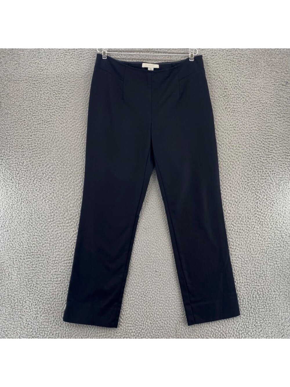 Chicos Pants Womens 0 US 4 Black Stretch Straight Leg Ankle Office Career Work